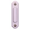 Heath-Zenith Satin White Metal/Plastic Wired Pushbutton Doorbell SL-559-90